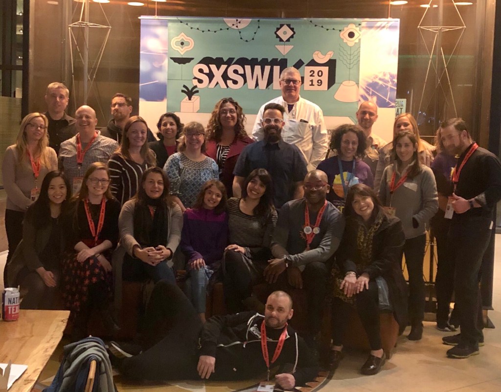 #dtk12chat crew posing for a photo