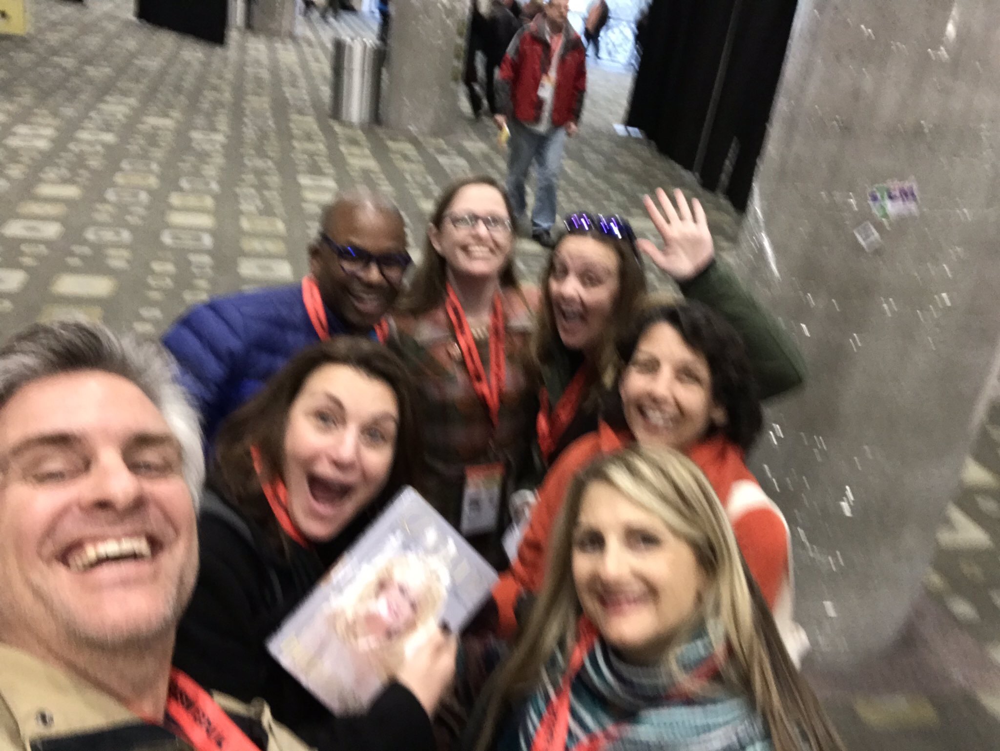 Teachers posing for a groupie.