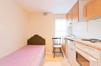 A single bed in a kitchen in Stoneybatter