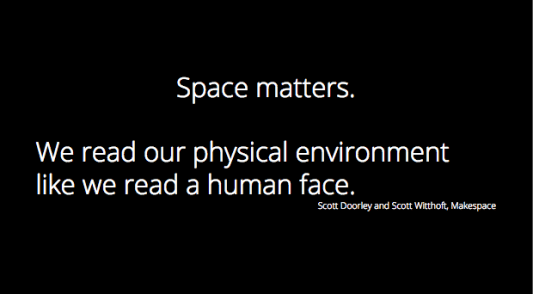 We read our physical environment like we read a human face.